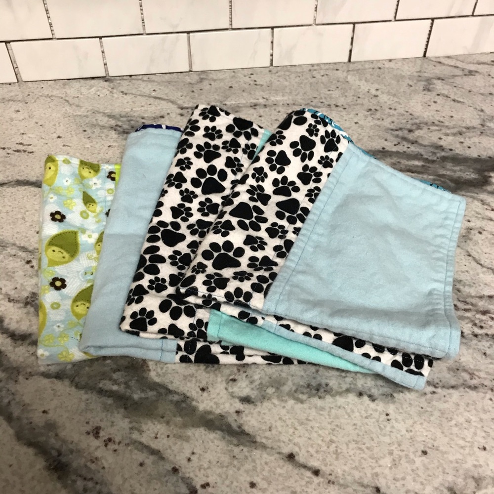 Handmade burp cloths